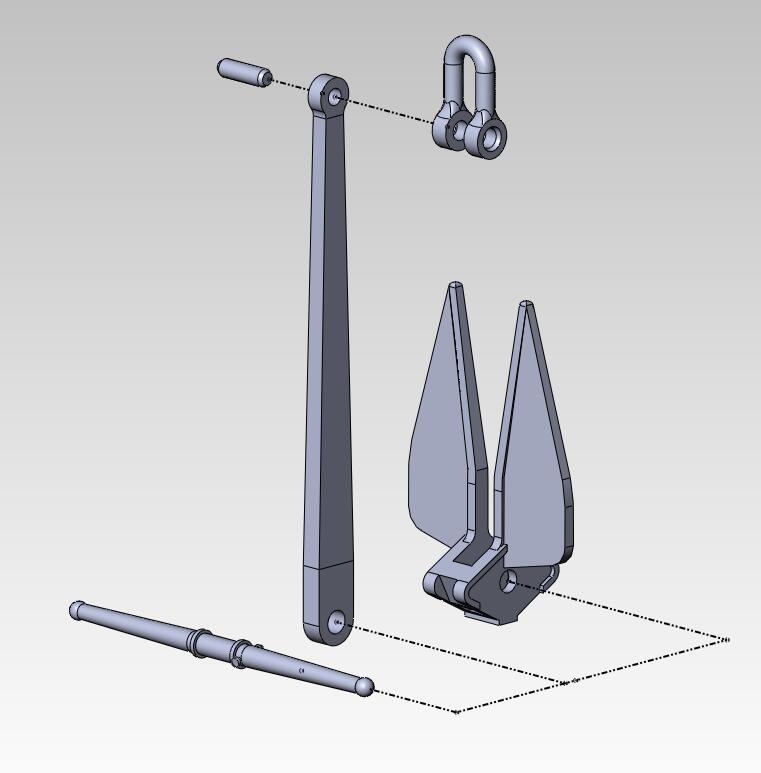 丹福尔锚大抓力锚danforth锚