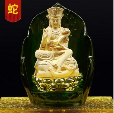 运缘阁【普贤菩萨】属蛇人金身法像