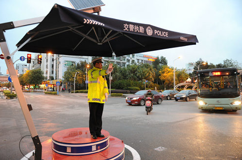 陕西交警智能岗台制作厂家执勤岗台设计