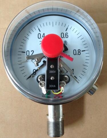 西安仪表厂铂科仪器不锈钢电接点压力表