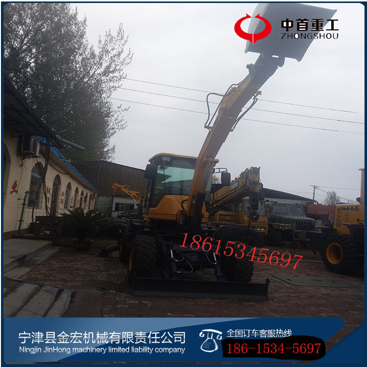 两头忙铲车 前铲后挖装载机四驱两头忙