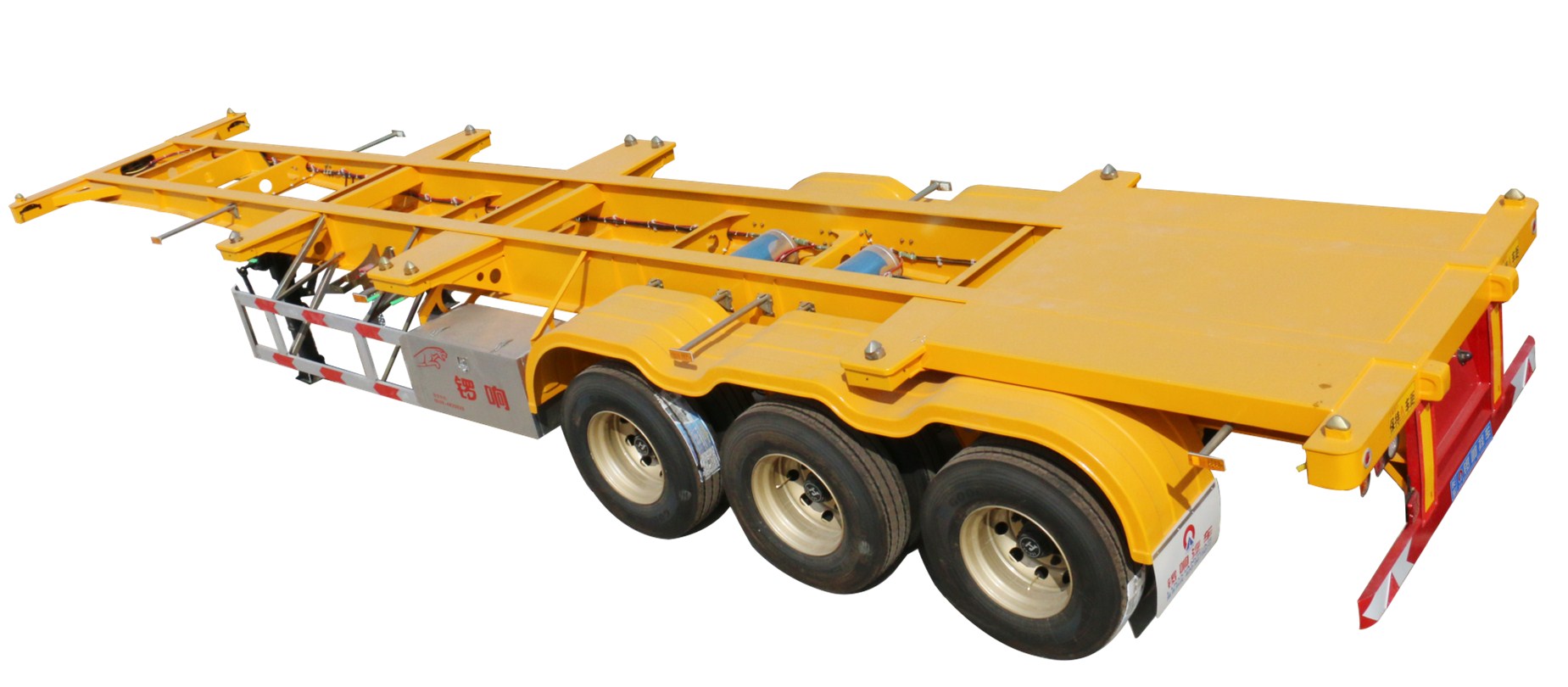 山东锣响轻型半挂车生产厂家 骨架车